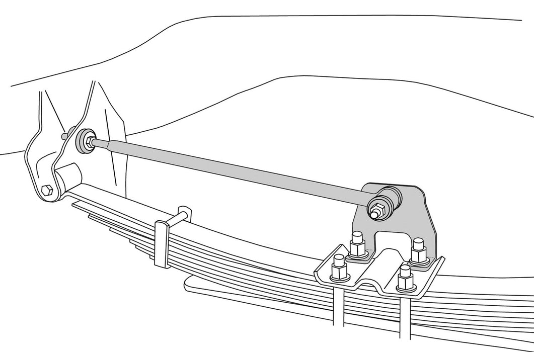 Traction Bars 03 - 13 Dodge Ram 2500 03 - 12 Dodge Ram 3500 4WD Pair Tuff Country - TRUCKED UP - Truck Superstore