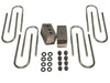 4 Inch Rear Block & U-Bolt Kit 03-13 Dodge Ram 2500 03-12 Dodge Ram 3500 4WD w/3.5 or 4 Inch Rear Axle Tuff Country - TRUCKED UP - Truck Superstore