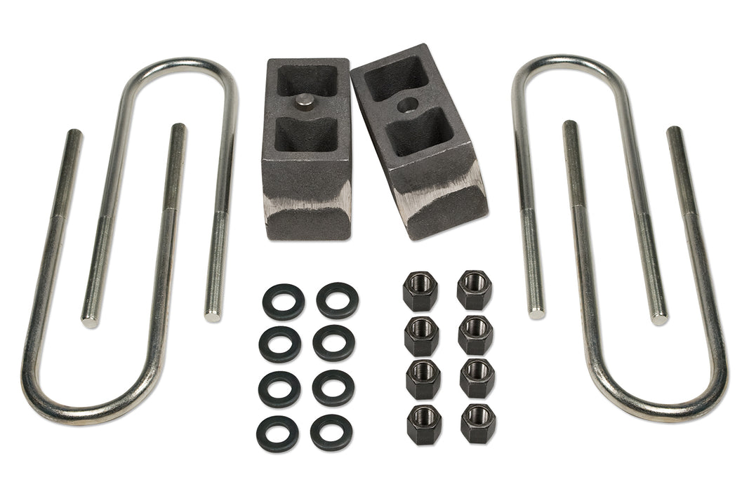 4 Inch Rear Block & U-Bolt Kit 80-97 and 99-16 Ford F250 4WD 86-97 Ford F350 4WD/00-05 Ford Excursion w/o Factory Overloads Non-Tapered Tuff Country - TRUCKED UP - Truck Superstore