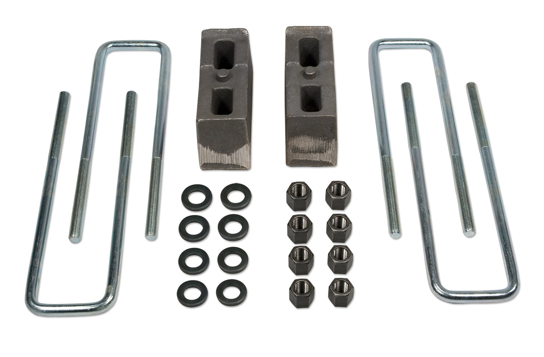 Rear Block & U-Bolt Kit 3 Inch 01-10 Chevy Silverado/GMC Sierra 3500 / 3500HD 4WD Tuff Country - TRUCKED UP - Truck Superstore