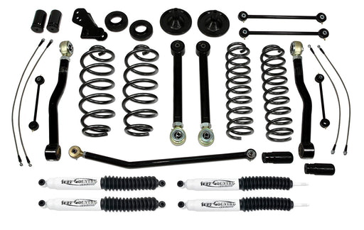 4 Inch Lift Kit 07-18 Jeep Wrangler JK 4 Door Only Lift Kit EZ-Flex w/ SX6000 Shocks Tuff Country - TRUCKED UP - Truck Superstore