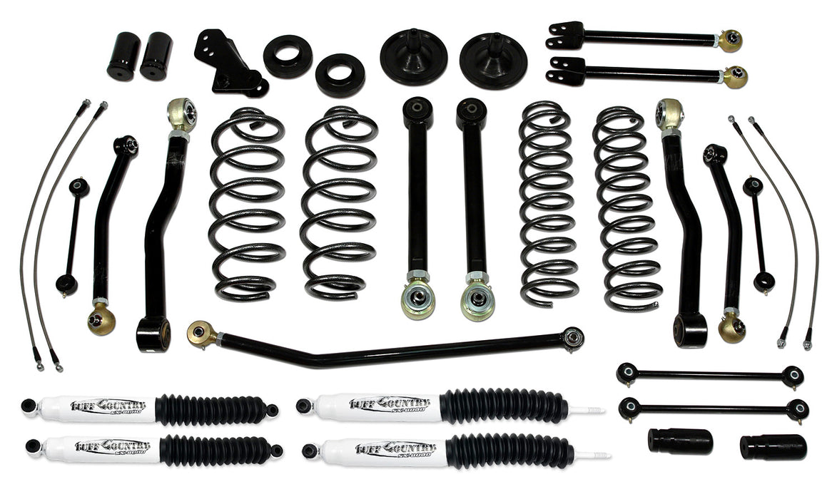 4 Inch Lift Kit 07-18 Jeep Wrangler JK 4 Door Only Performance Lift Kit EZ-Flex Tuff Country - TRUCKED UP - Truck Superstore