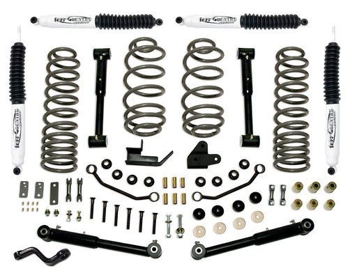 4 Inch Lift Kit 97-06 Jeep Wrangler TJ EZ-Flex w/ SX6000 Shocks Tuff Country - TRUCKED UP - Truck Superstore