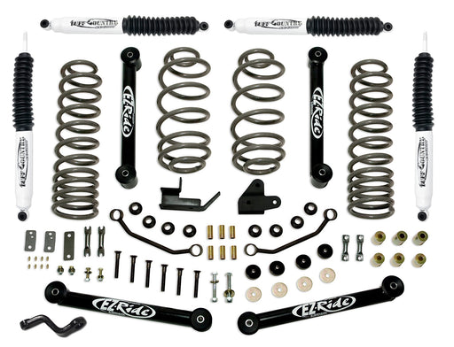 4 Inch Lift Kit 97-06 Jeep Wrangler TJ EZ-Ride Lift Kit w/ SX6000 Shocks Tuff Country - TRUCKED UP - Truck Superstore