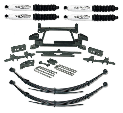 6 Inch Lift Kit 88-97 Chevy/GMC Truck K2500/3500 4x4 8 Lug w/ Rear Leaf Springs and SX8000 Shocks Fits Models with Cast Lower Control Arms Only Tuff Country - TRUCKED UP - Truck Superstore